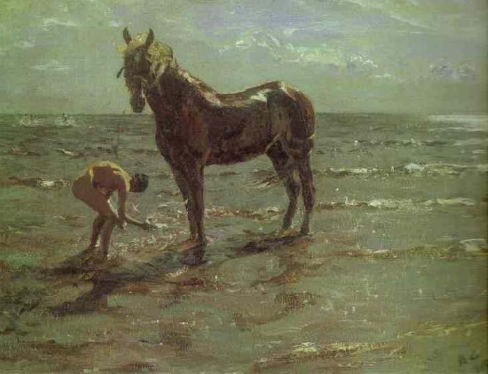 Valentin Serov Bathing of a Horse